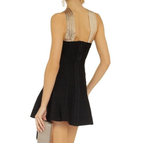 Herve Leger Amalli Sequined Bandage Dress - Picture 2 of 9